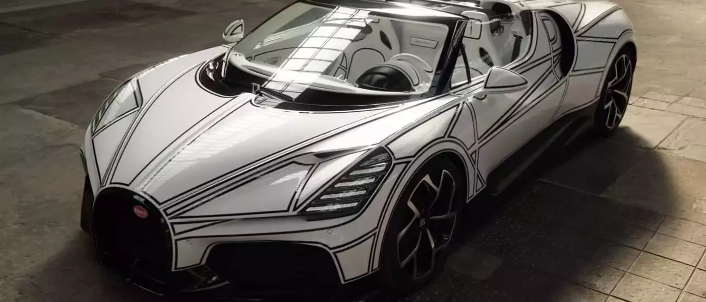 Bugatti W16 Mistral Blanc Éternel: A Unique Porcelain Masterpiece