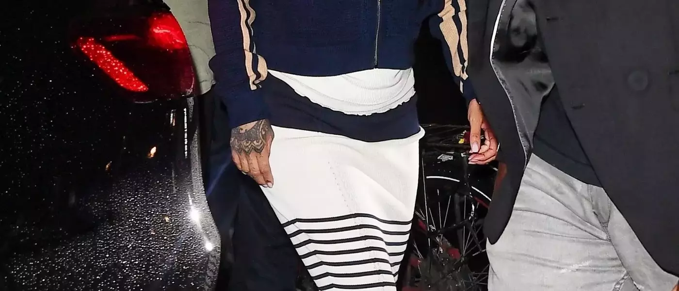 Rihanna's Bold Striped Ensemble Takes Center Stage in New York City