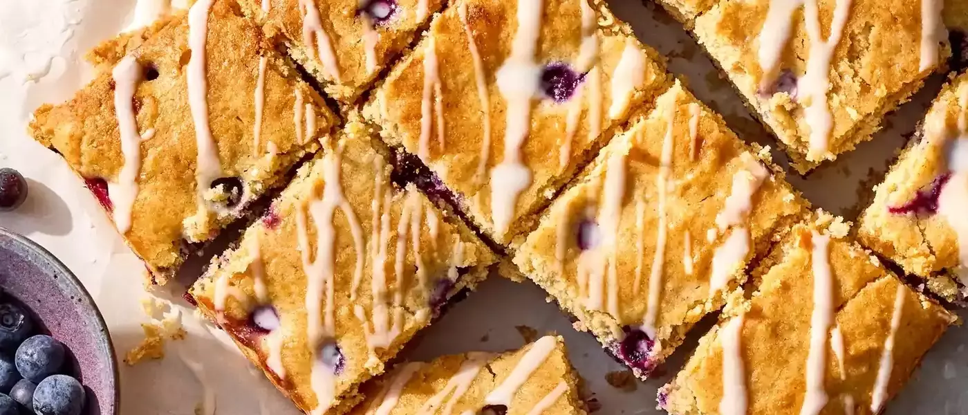 Effortless Lemon-Blueberry Delight: A One-Bowl Snack Cake