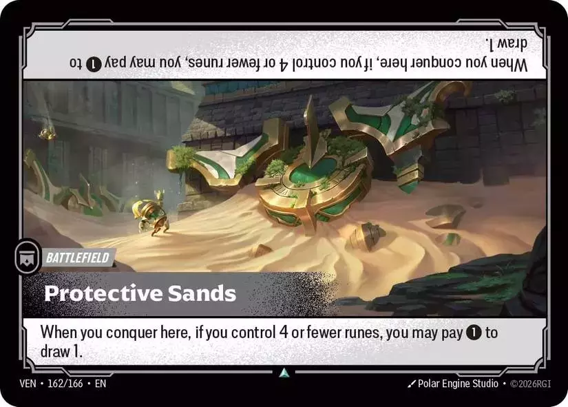Riftbound: Vendetta Unveils 'Protective Sands' Battlefield
