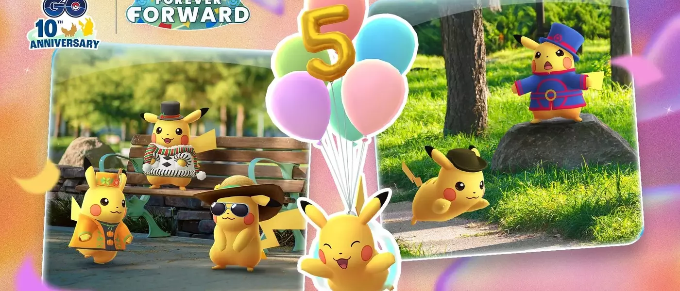 Pikachu Celebration Event Returns to Pokemon GO with Abundant Costumed Forms