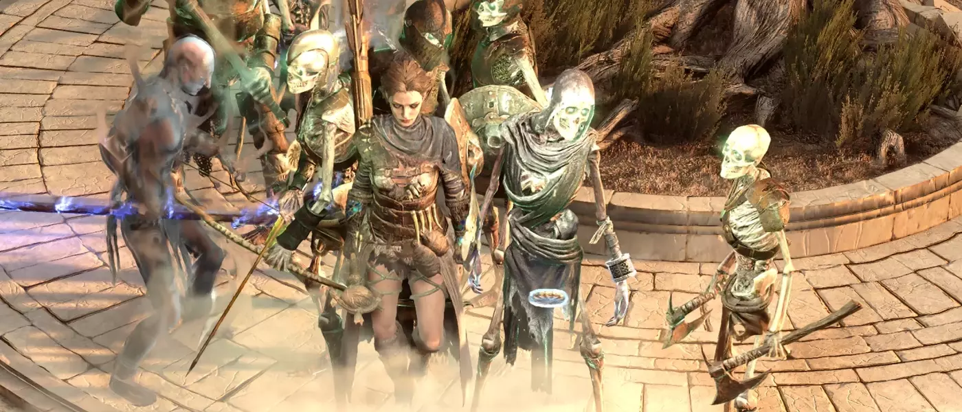 Path of Exile 2: Summoning an army of 2,000 skeletons, an ultimate frame rate shredder