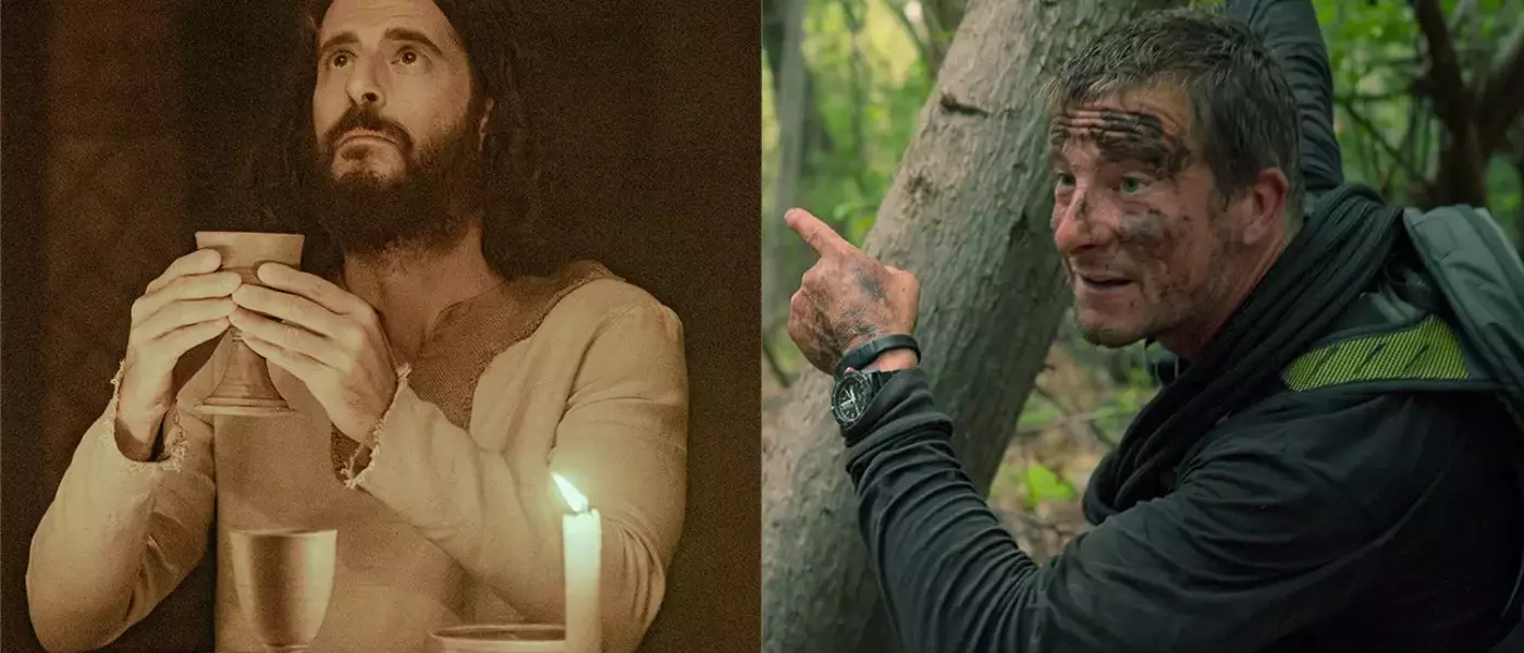Jesus Rappels in 'The Chosen' x Bear Grylls Crossover Event