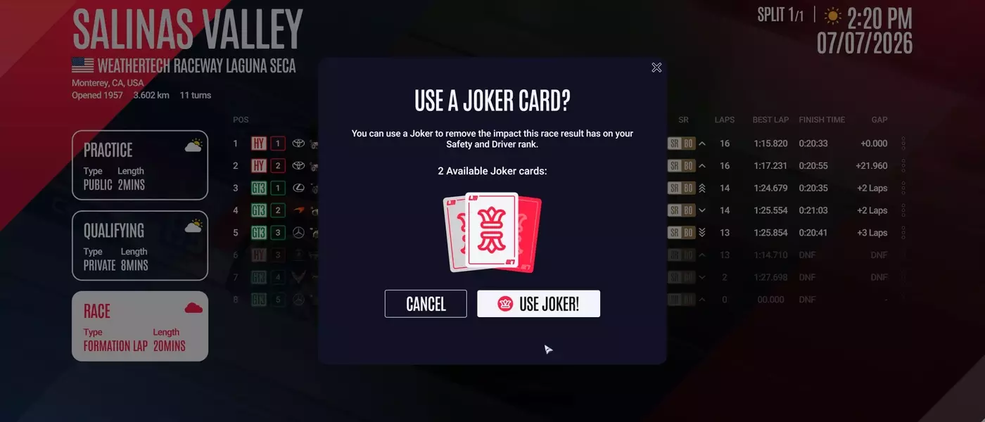 Le Mans Ultimate: The Controversial "Joker" System Sparks Player Outcry