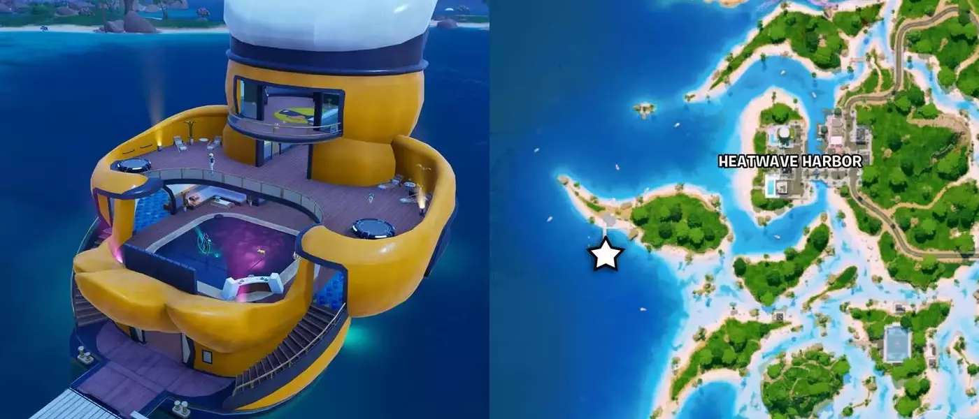 Locating the Duck Yacht Dance Floor in Fortnite Chapter 7 Season 3