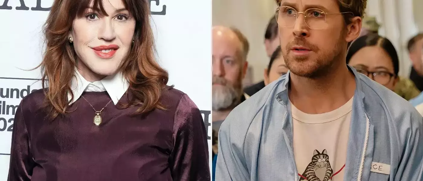 Molly Ringwald Amused by Ryan Gosling's 'Moppy Ringwald' Set Companion