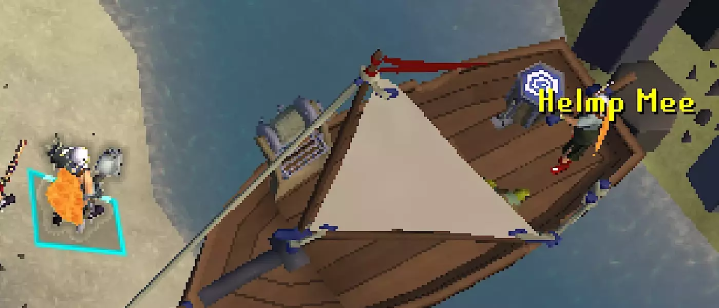 Old School RuneScape Players' Boats Get Stuck in Narrow River
