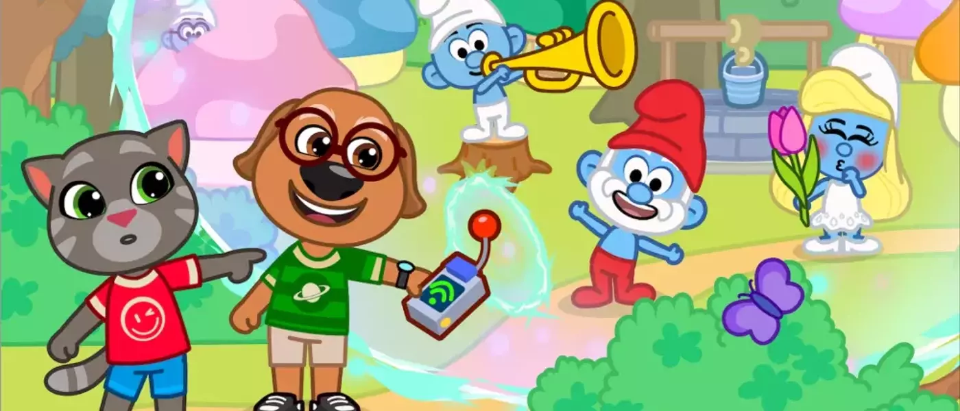 Talking Tom & Friends World Game Introduces Smurfs Crossover