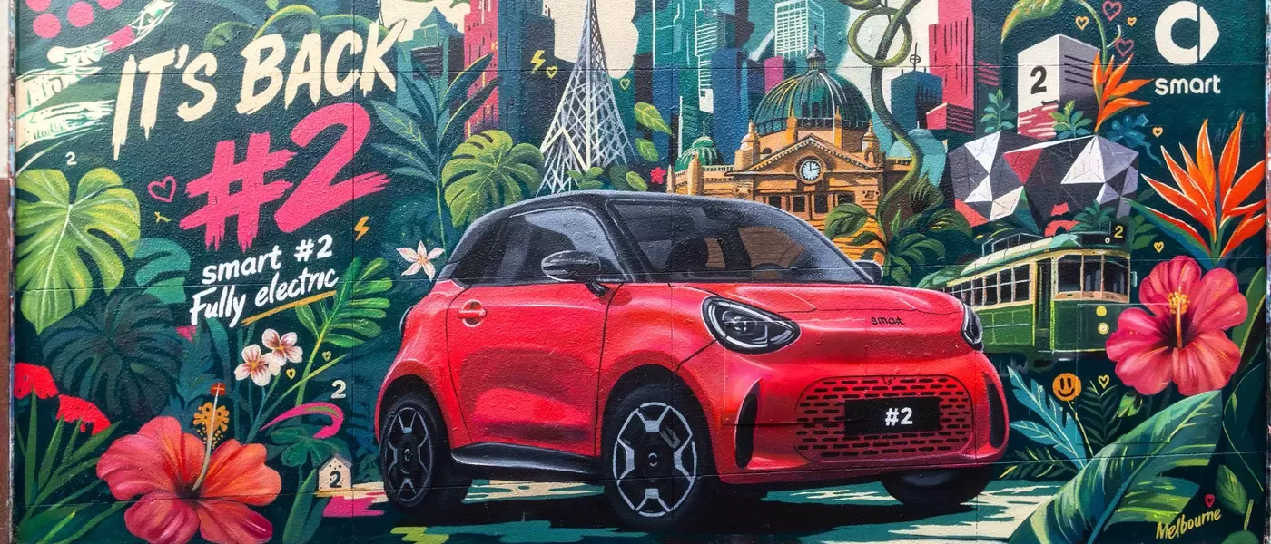 Smart's #2 Electric Car Unveiled Through Global Mural Campaign
