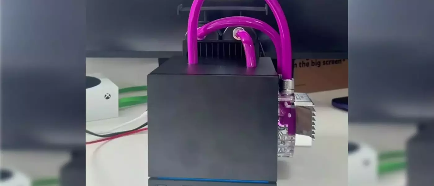 The First Water-Cooled Steam Machine: A Pink Tubing Spectacle