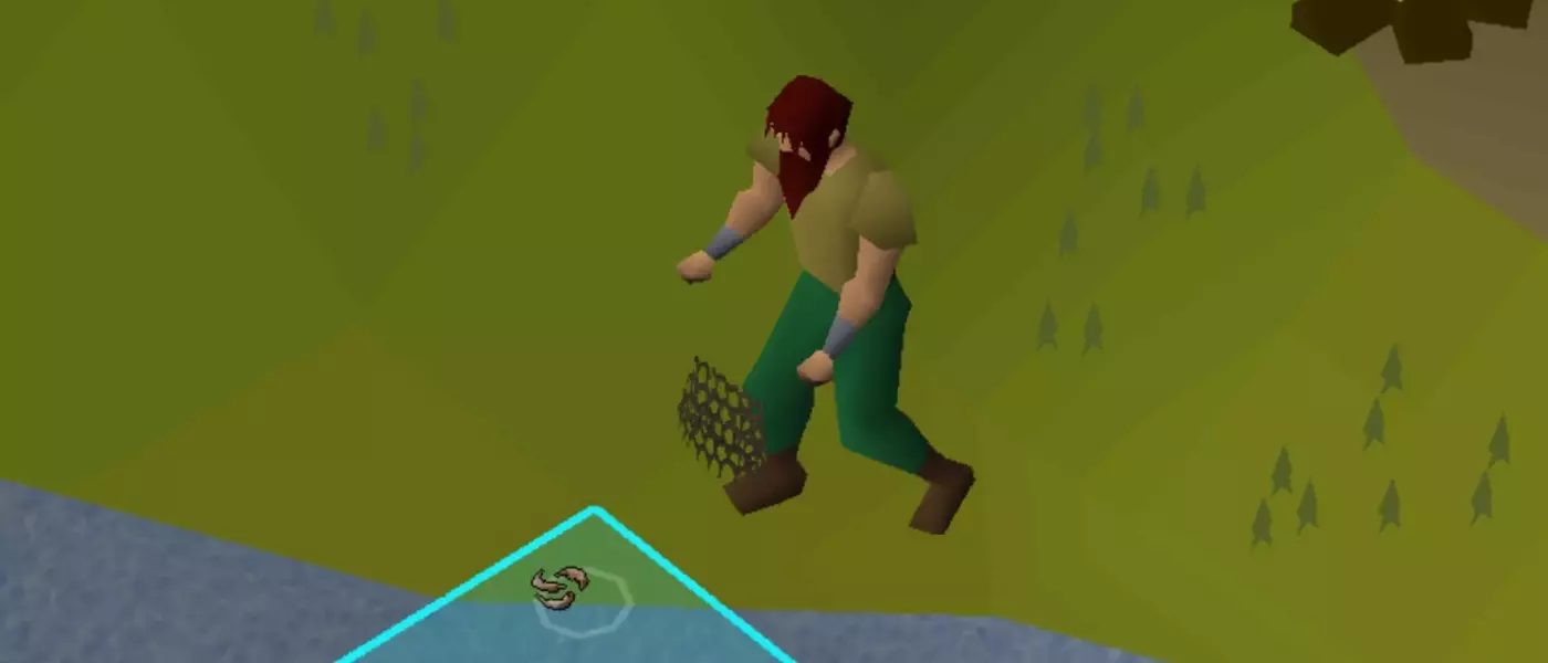 Old School RuneScape Player Achieves Max Fishing Skill Through Inefficient Grinding