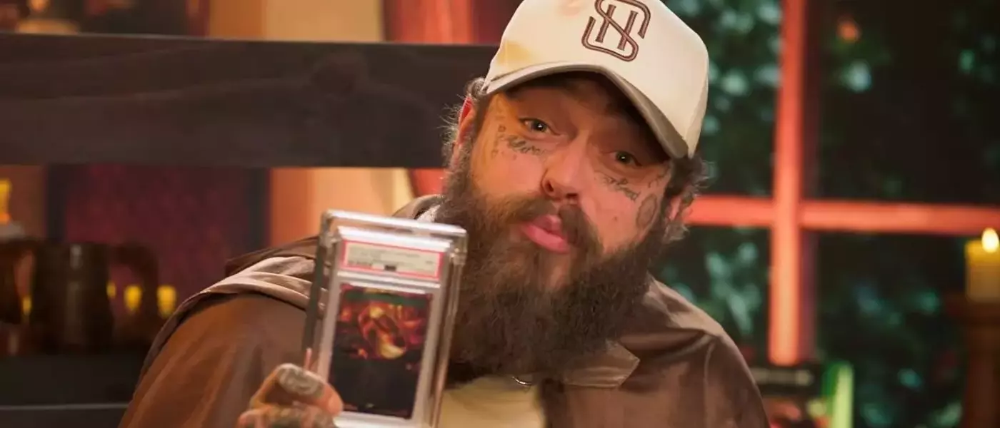 Post Malone Plays with His Rare 'One Ring' Magic Card