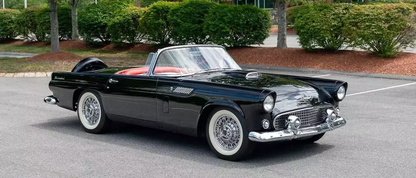 Rare 1956 Ford Thunderbird with Low Indicated Mileage Hits the Auction Block