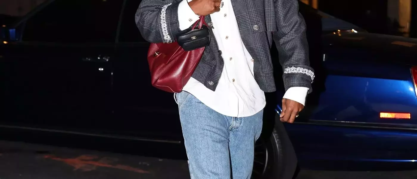 A$AP Rocky Channels Rihanna's Signature Double-Bag Chanel Style in New York