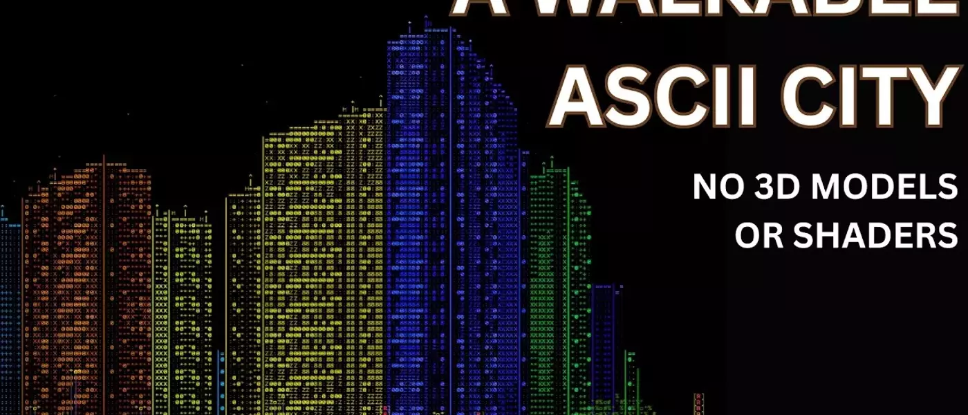 Solo Developer Crafts Walkable ASCII Cyberpunk City in HTML