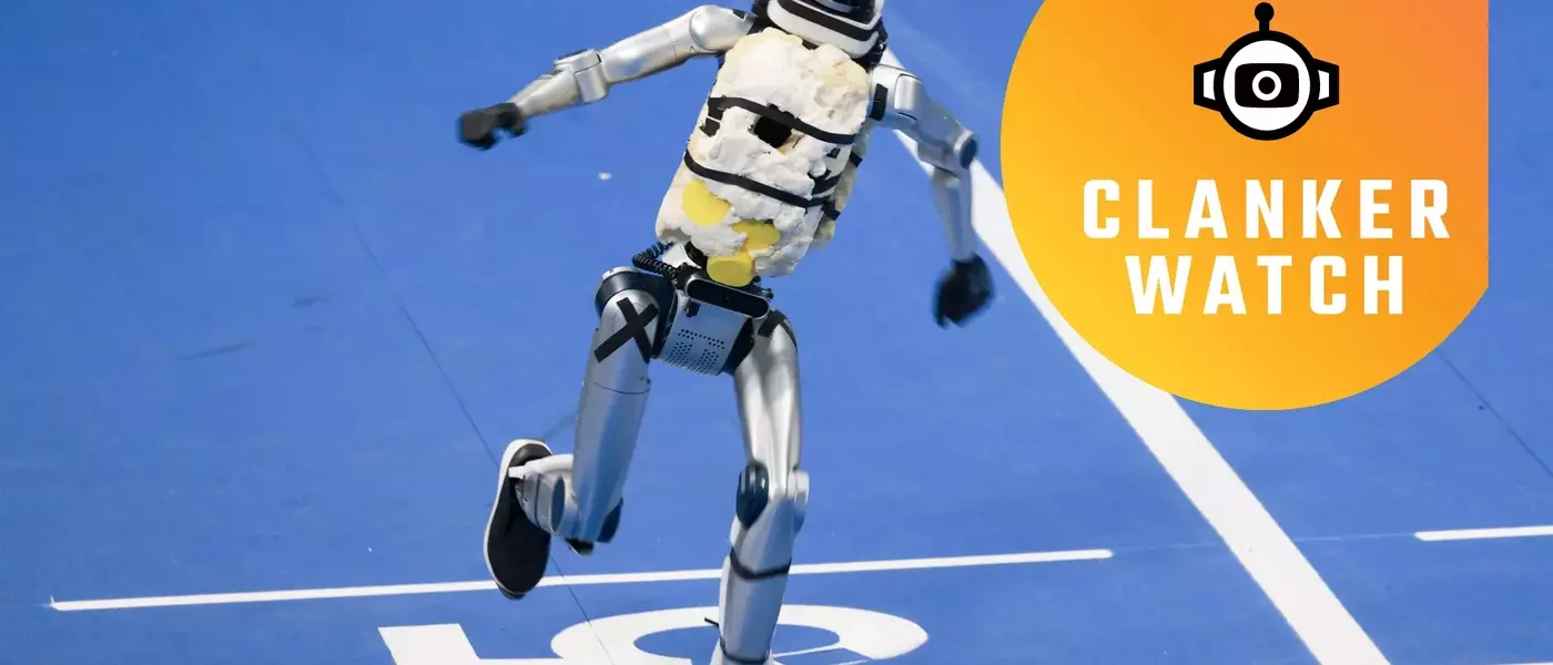 Robot Runner Suffers Spectacular Malfunction at Humanoid Robot Games