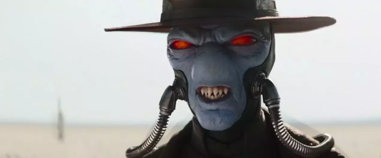 Cad Bane Card Suspended from Star Wars: Unlimited Premier Play