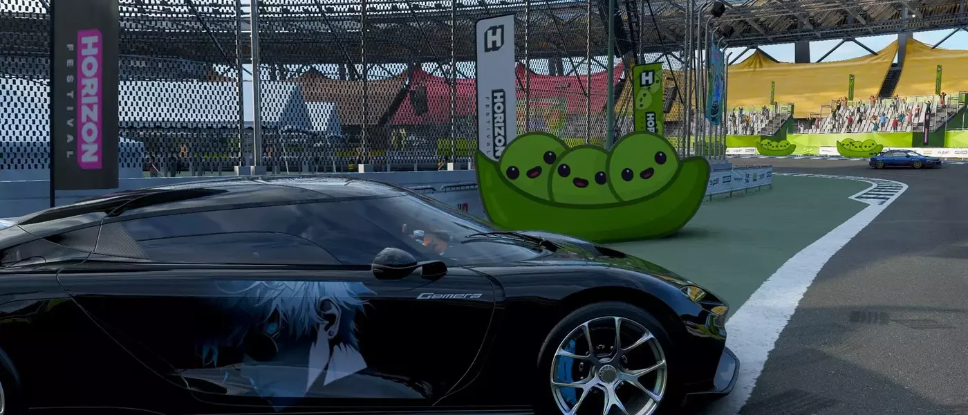 Locating the Minamino Edamame Area for the #PeasInAPod Challenge in Forza Horizon 6