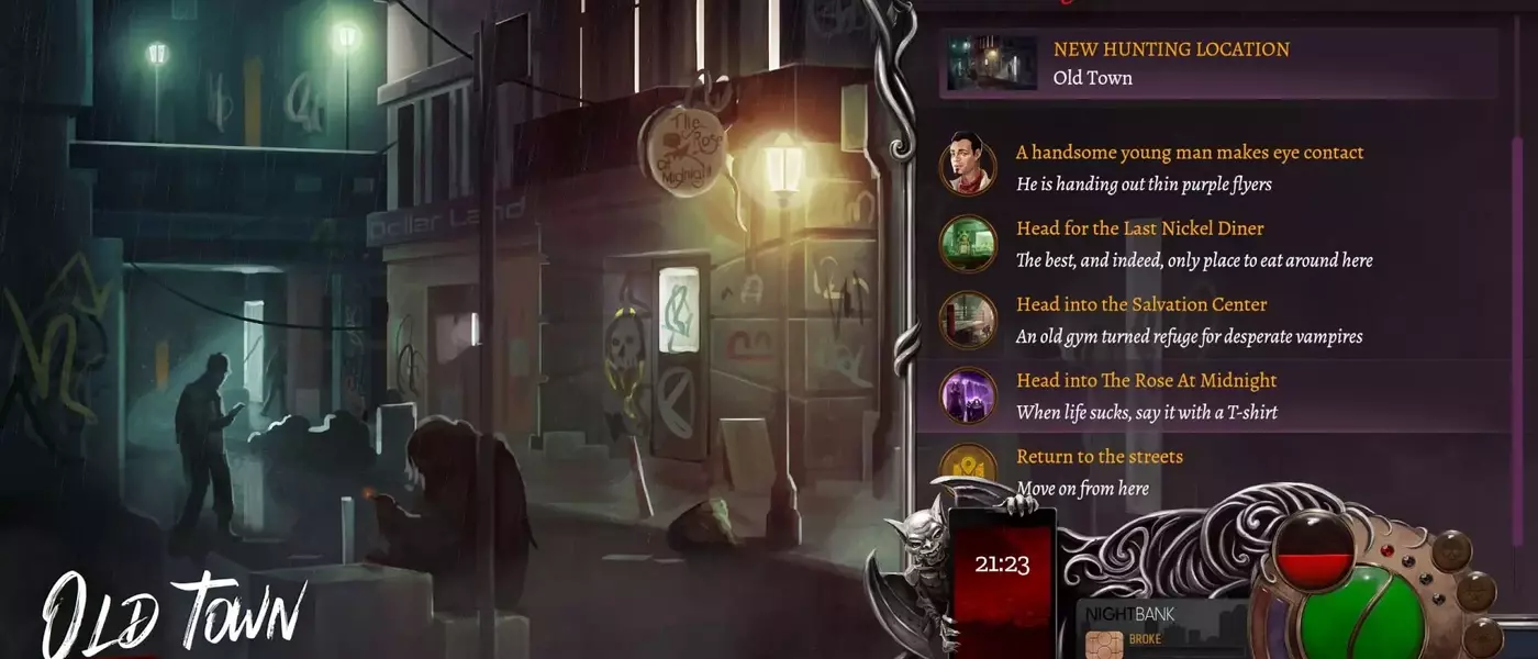 Nighthawks: A Text-Based Vampire RPG with Deep Narrative and Moral Quandaries