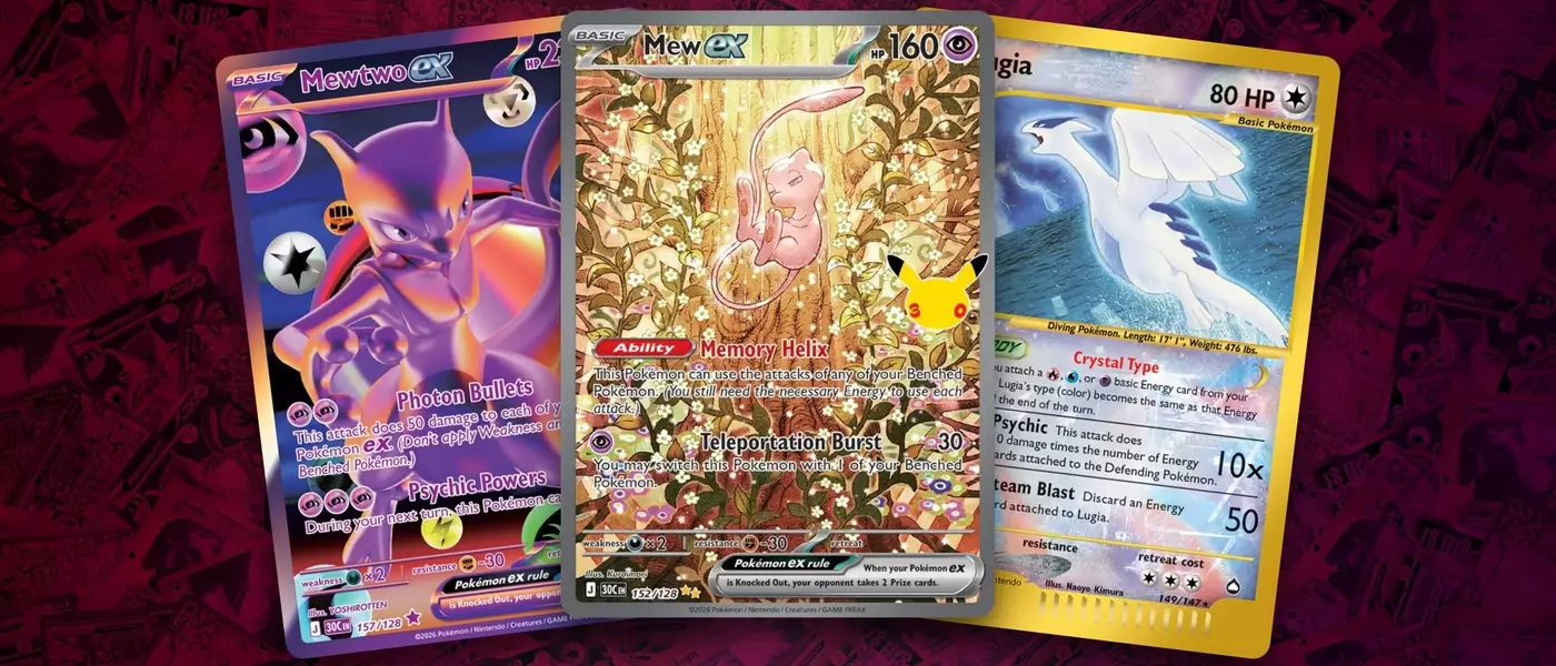 Top-Valued Cards from Pokémon TCG: 30th Celebration