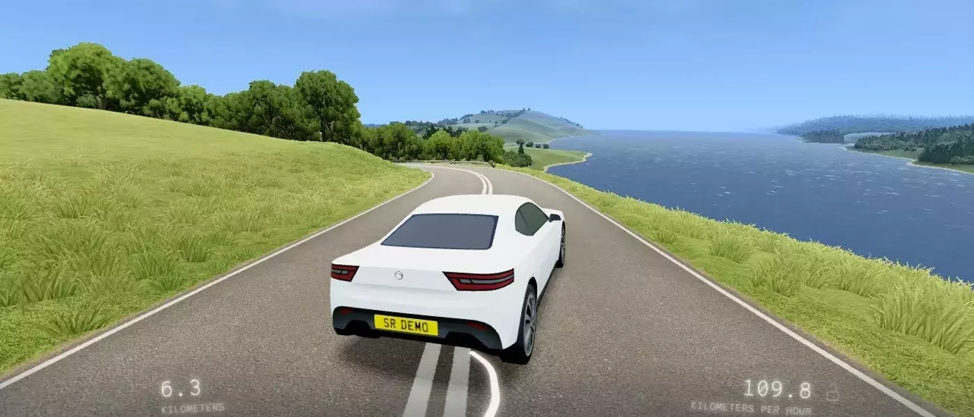Innovative UI in 'Slow Roads' Driving Game