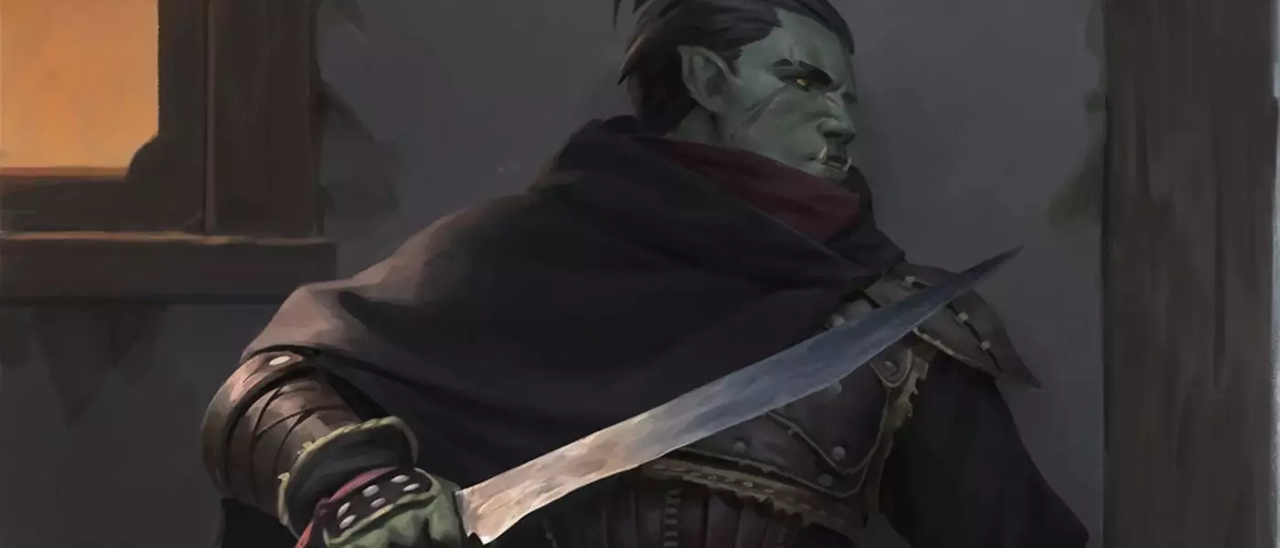 A Tribute to Iconic RPG Character Art: The Orc Assassin Portrait from Pathfinder: Kingmaker