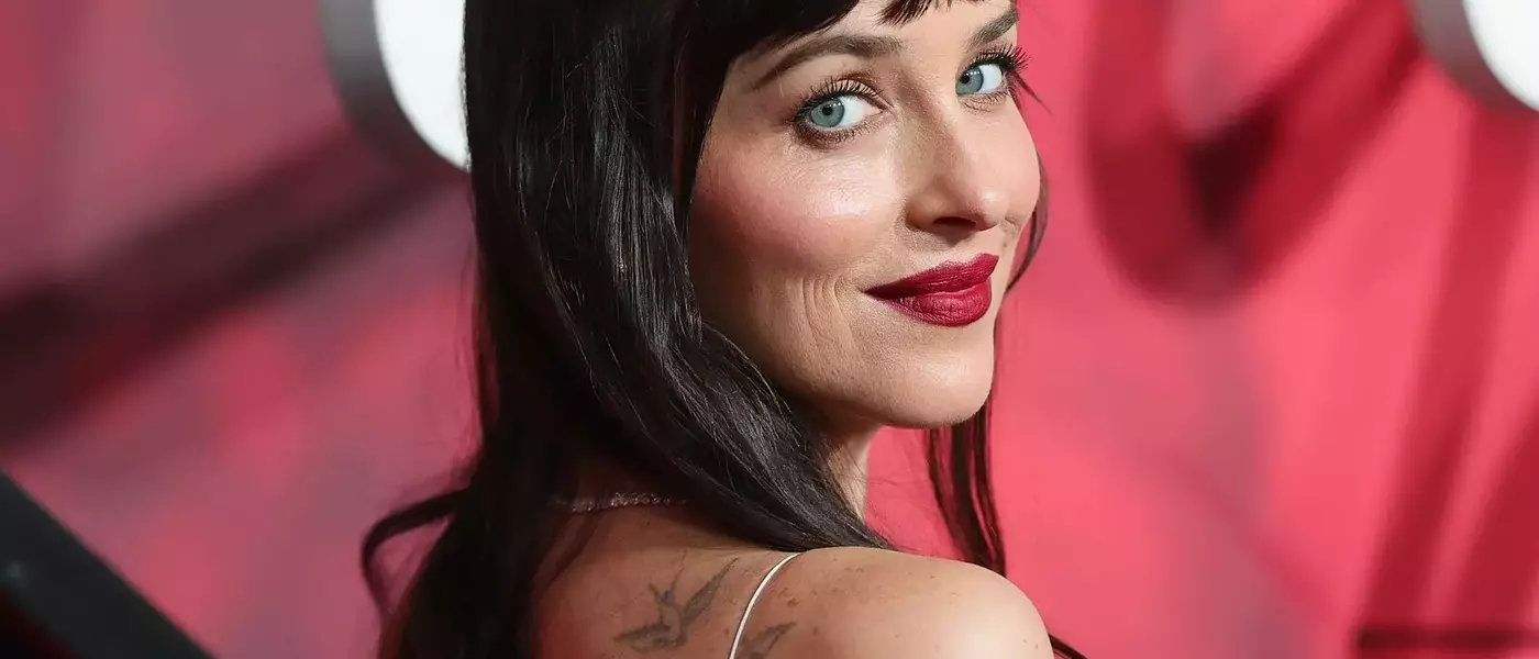 Dakota Johnson Revives Precision Red Lip at "Verity" Premiere