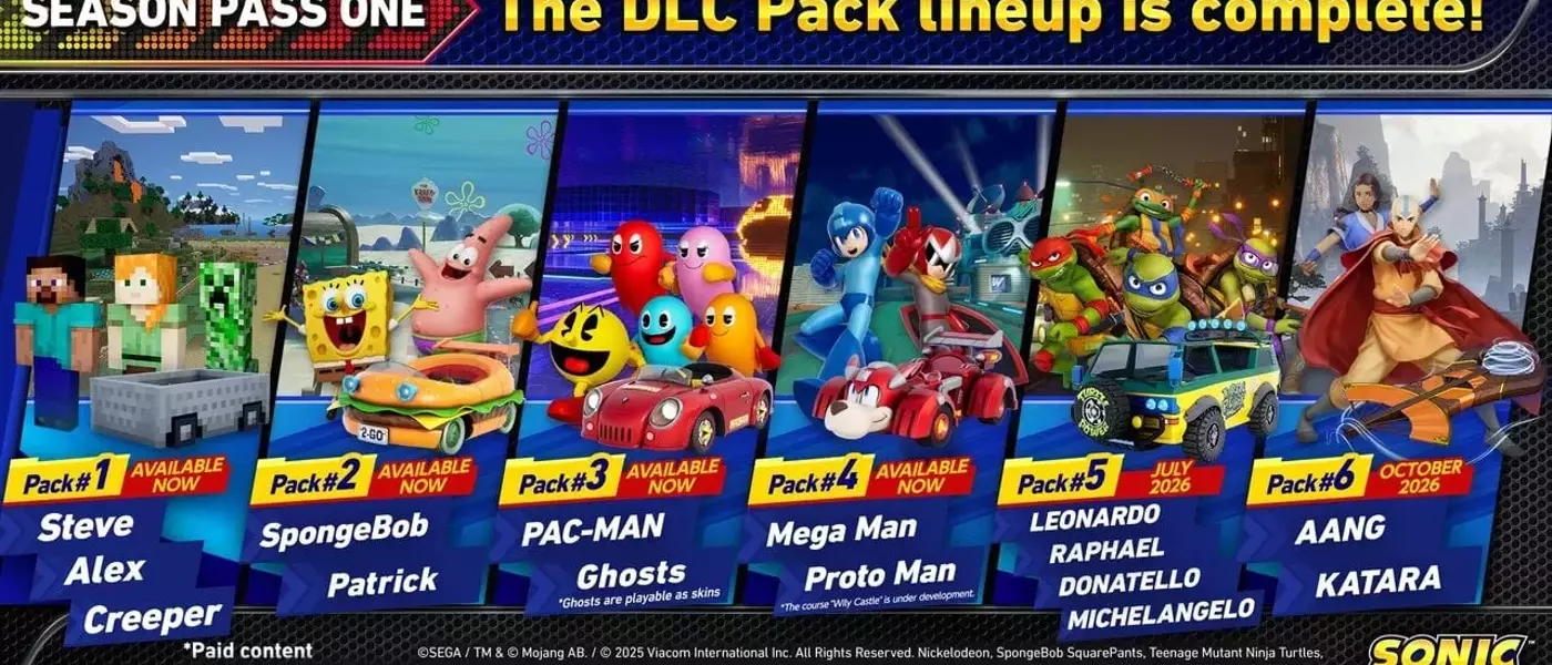 Sonic Racing: CrossWorlds Unveils Final Year One DLC and Teases Year Two Content