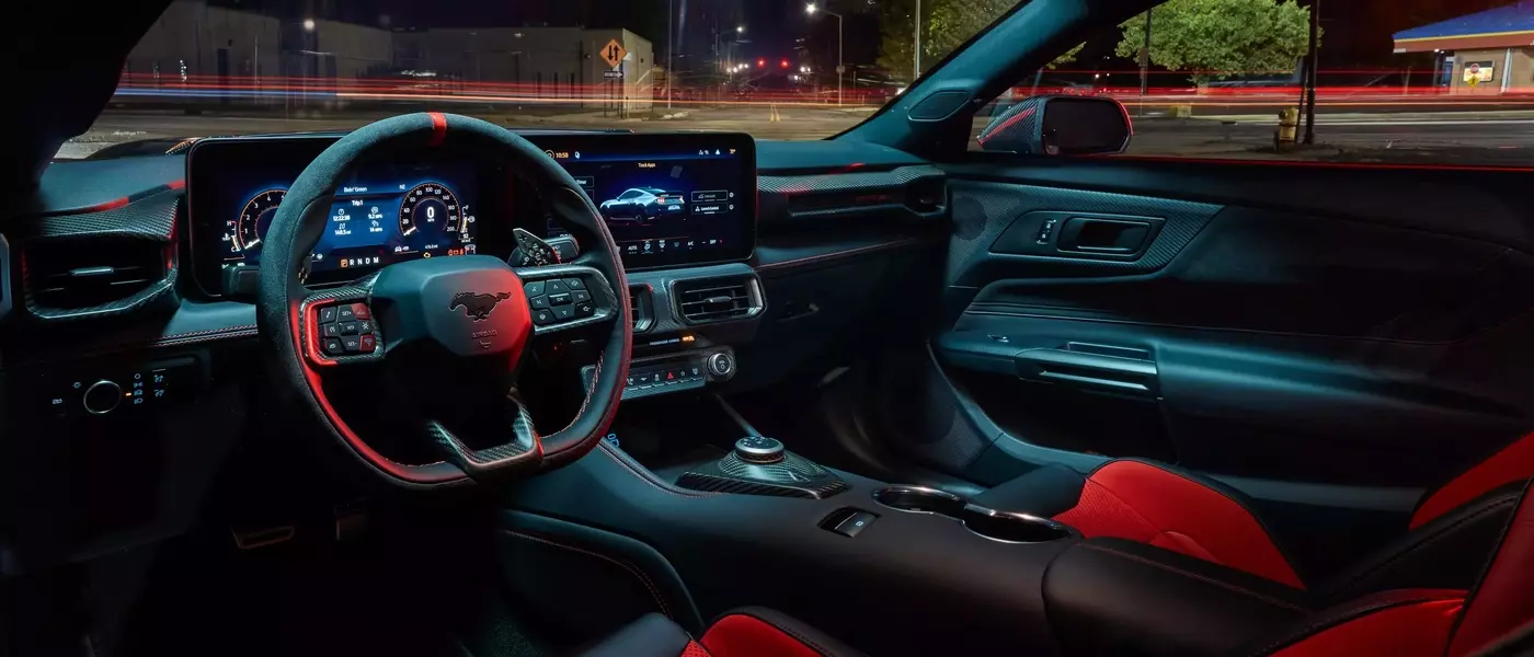 A Glimpse Inside the 2026 Ford Mustang Dark Horse SC's Interior