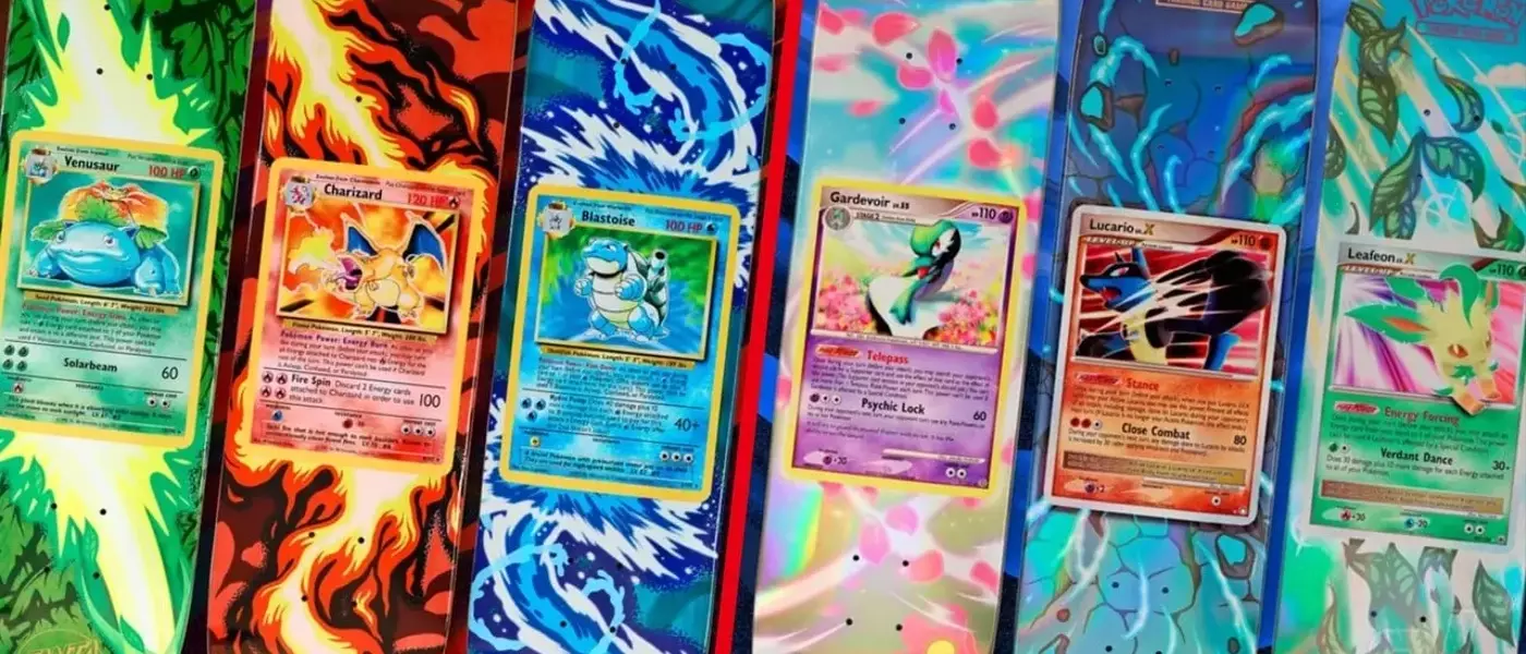 Pokemon and Santa Cruz Join Forces for 30th Anniversary Skateboard Deck Collection