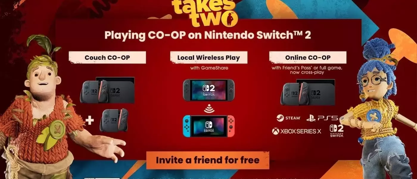 It Takes Two for Switch 2: Enhanced Graphics and Cross-Play Capabilities