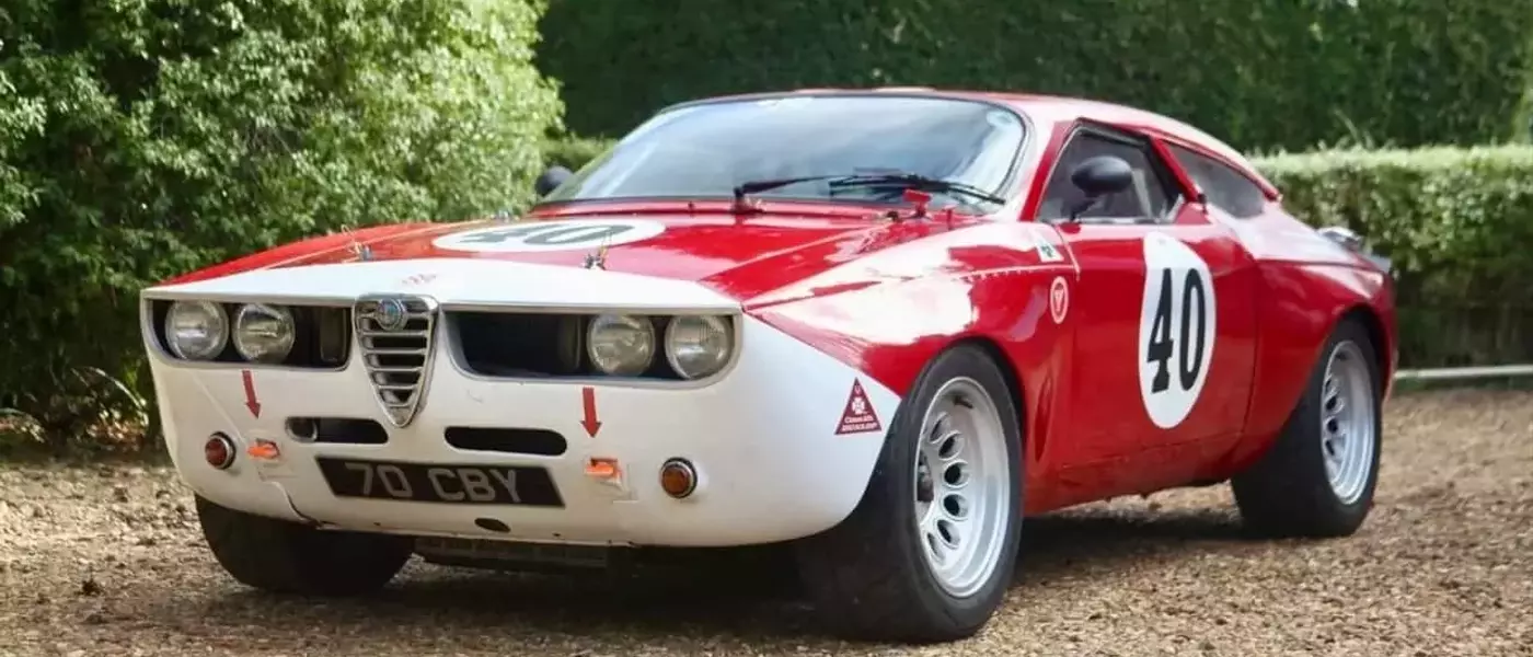 Unique 1967 Alfa Romeo Giulia 'Red Submarine' Race Car Available for Purchase