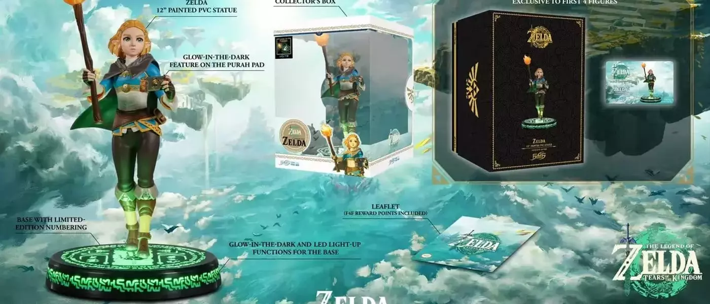 First 4 Figures Unveils Exclusive Zelda: Tears of the Kingdom Statue with LED Features