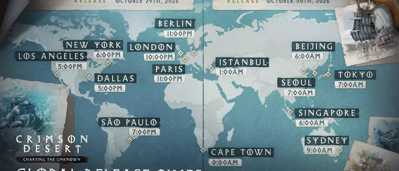 Crimson Desert: Charting the Unknown DLC Global Release Times Announced