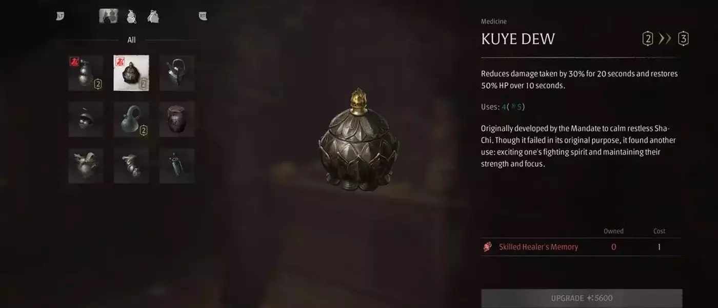 Enhancing Healing Potions in Phantom Blade Zero