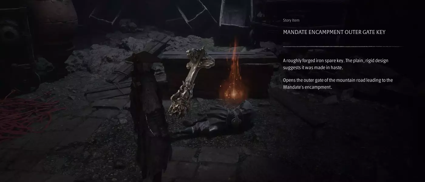 Locating the Mandate Encampment Outer Gate Key in Phantom Blade Zero