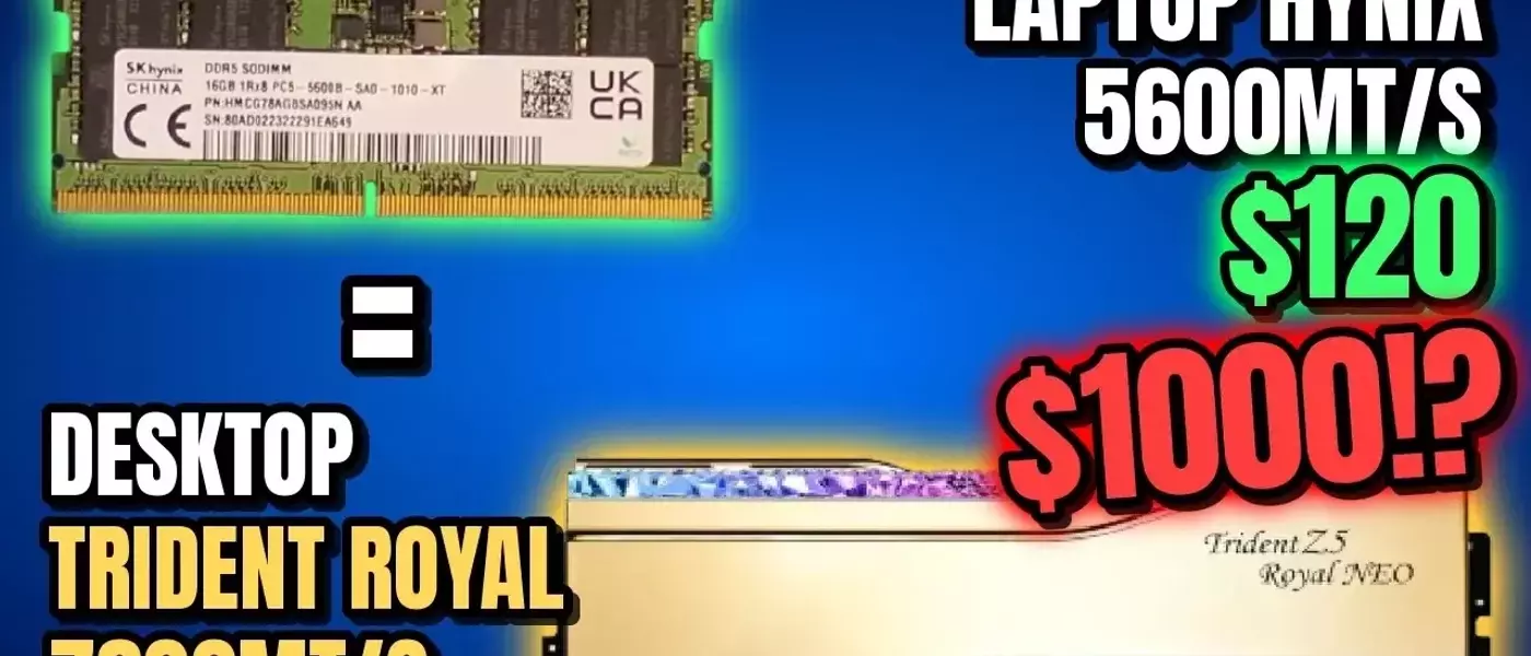 YouTuber Transforms Laptop DDR5 Memory for Desktop Use at a Fraction of the Cost