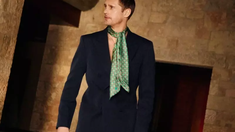 Alexander Skarsgård Embodies Valentino's New Fragrance and Unconventional Style