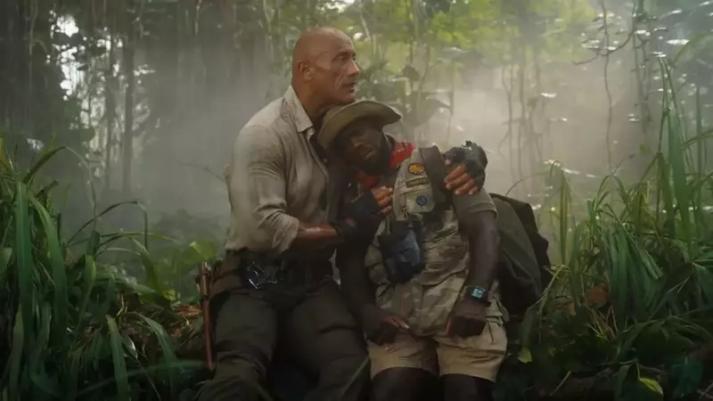 Dwayne Johnson and Jack Black's Flirty Exchange in 'Jumanji: Open World' Trailer